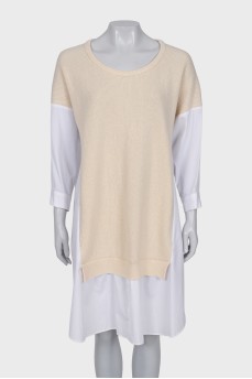 Oversized shirt dress