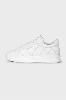 Men's sneakers with woven upper