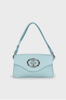 Blue leather bag
