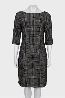 Black and white checkered dress