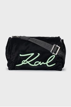 Textile bag with brand logo