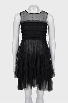 Black mesh dress