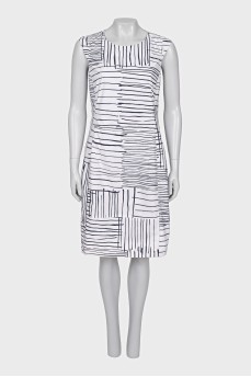 White striped dress