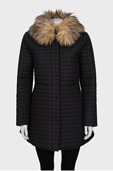 Quilted jacket with buttons