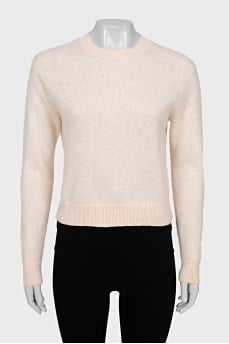 Beige cropped sweater