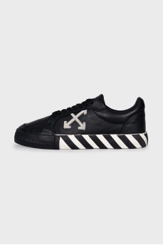 Men's Leather Low Vulcanized Sneakers