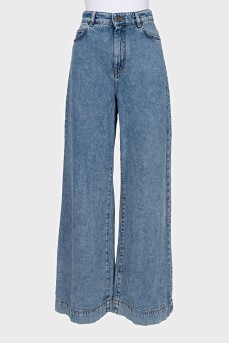 Джинси wide leg fit на високій посадці