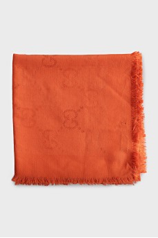Silk and wool scarf