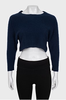 Cropped cashmere sweater