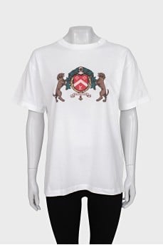 White T-shirt with print