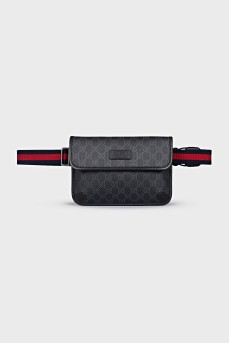 Men's bag with a signature monogram