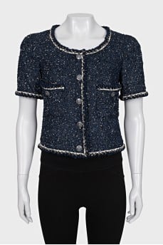 Blue tweed jacket