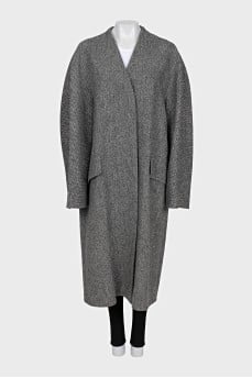 Oversized wool coat