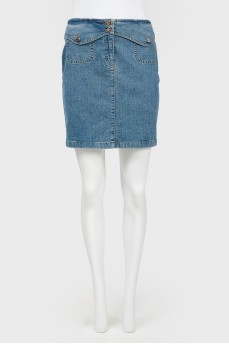 Jeaning skirt straight