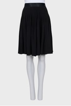 Black zippered skirt