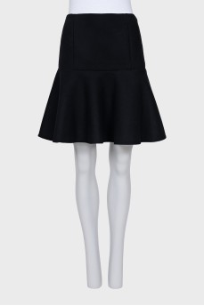 Black skirt with a frill