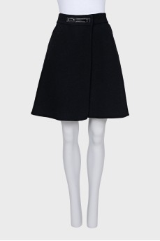 Black button-down skirt