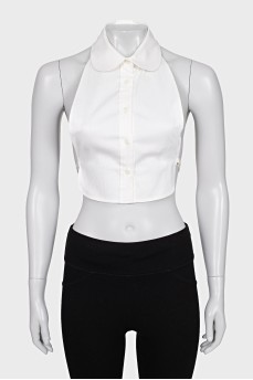 White top with open back