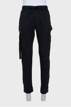Men's sweatpants with patch pockets