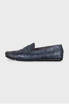 Men's insulated leather loafers