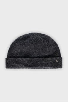 Men's gray wool hat