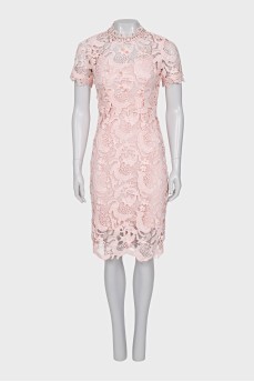 Pink lace dress