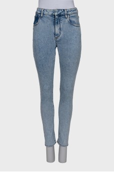 Slim-fit mid-rise jeans