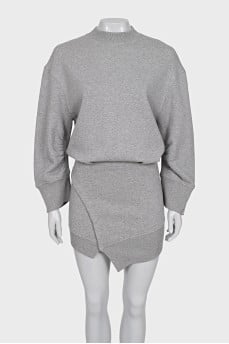 Gray dress with tag