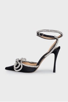 Slingbacks with rhinestones