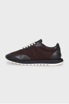 Brown sneakers