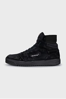 Men's sneakers made of textile and suede