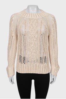 Jumper decorated with crystals