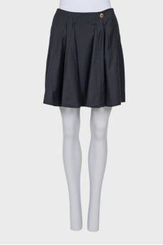 Gray wool skirt