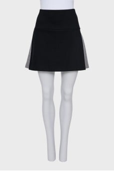 Black printed skirt