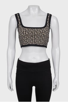 Printed wool top