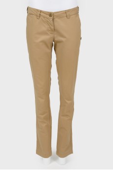 Low waist straight trousers