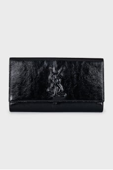 Belle de Jour patent leather clutch