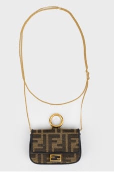 Micro bag in the logo on the chain