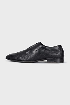 Men's lace-up perforated boots