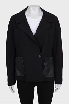 Jacket with patch pockets