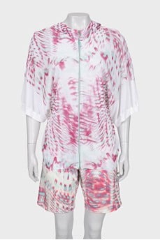 Set with printed shorts