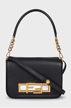 3Baguette Leather Crossbody Bag