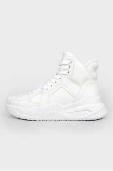 High sneakers children's white with tag