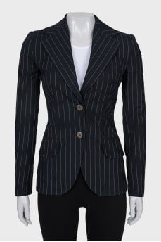 Fitted striped jacket