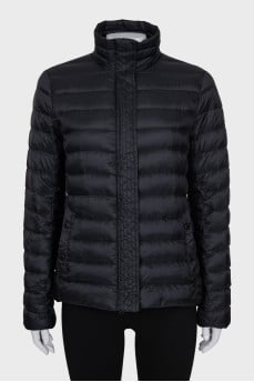 Black straight-cut jacket