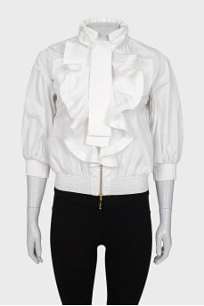 Jacket decorated with flounces
