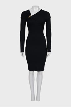 Cocktail dress with gold decor