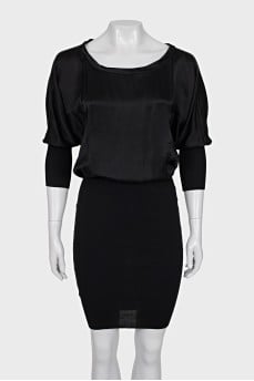 Black fitted dress