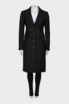 Black fitted coat