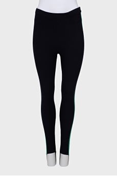 Skinny leggings with stripes